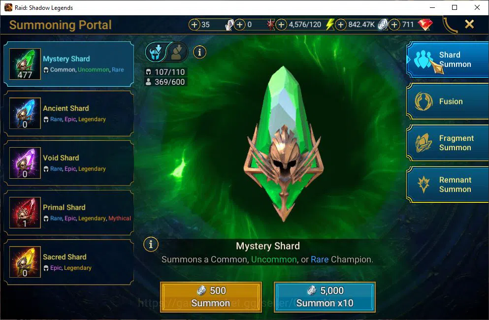 Raid: Shadow Legends Accounts Mid-Game Lv50 1,2M Power|1 Mythical(Arachoa Moonspinner)|23 17