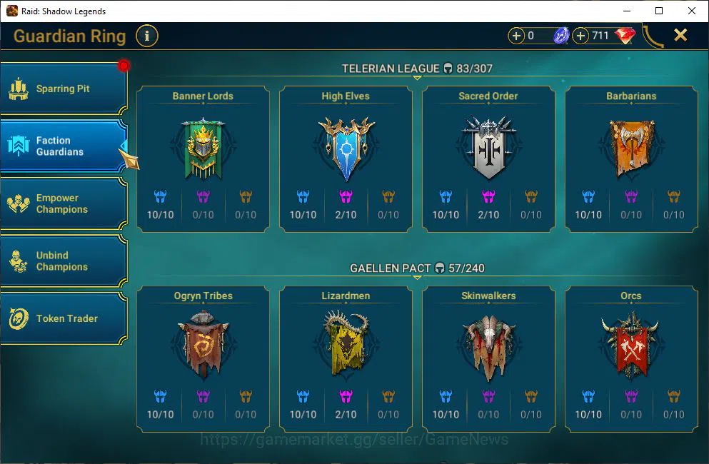Raid: Shadow Legends Accounts Mid-Game Lv50 1,2M Power|1 Mythical(Arachoa Moonspinner)|23 9