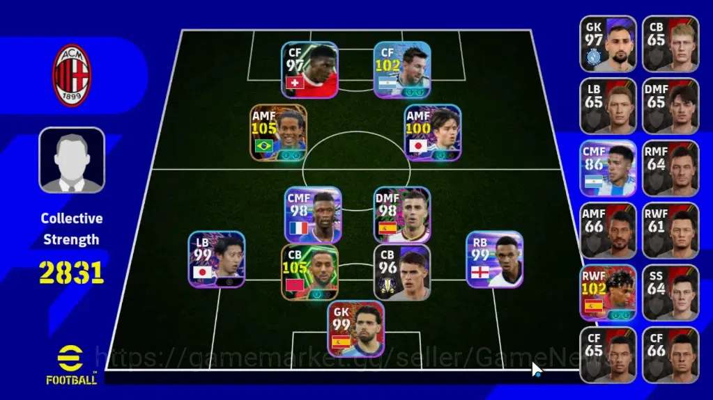 eFootball Accounts Android|BigTime Ronaldinho,Epic Medhi Benatia,Show image 1