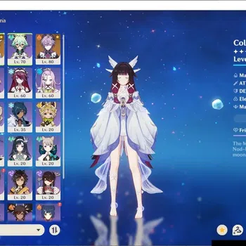 Genshin Impact Accounts Others ASIA|AR 55 BD set| 4char Limited(Alle+sign,Zhongli,Durin,Columbina)+char std