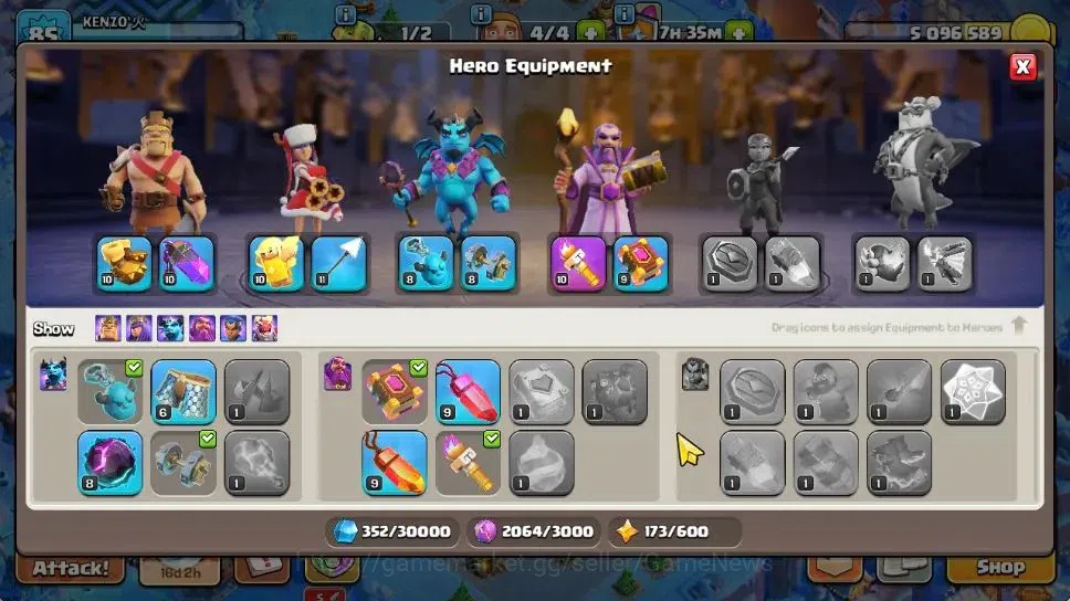 Clash of Clans Accounts 2 Limited Skins | TH 13 - BH 8 | LV 85 | HH 6 | BK image 10