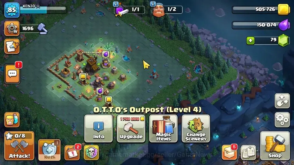 Clash of Clans Accounts 2 Limited Skins | TH 13 - BH 8 | LV 85 | HH 6 | BK image 7