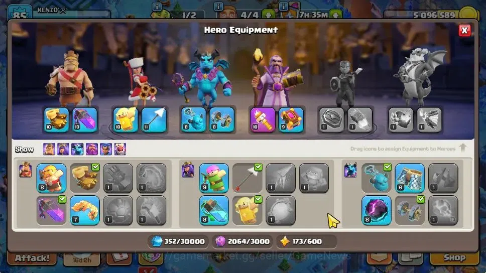 Clash of Clans Accounts 2 Limited Skins | TH 13 - BH 8 | LV 85 | HH 6 | BK image 9