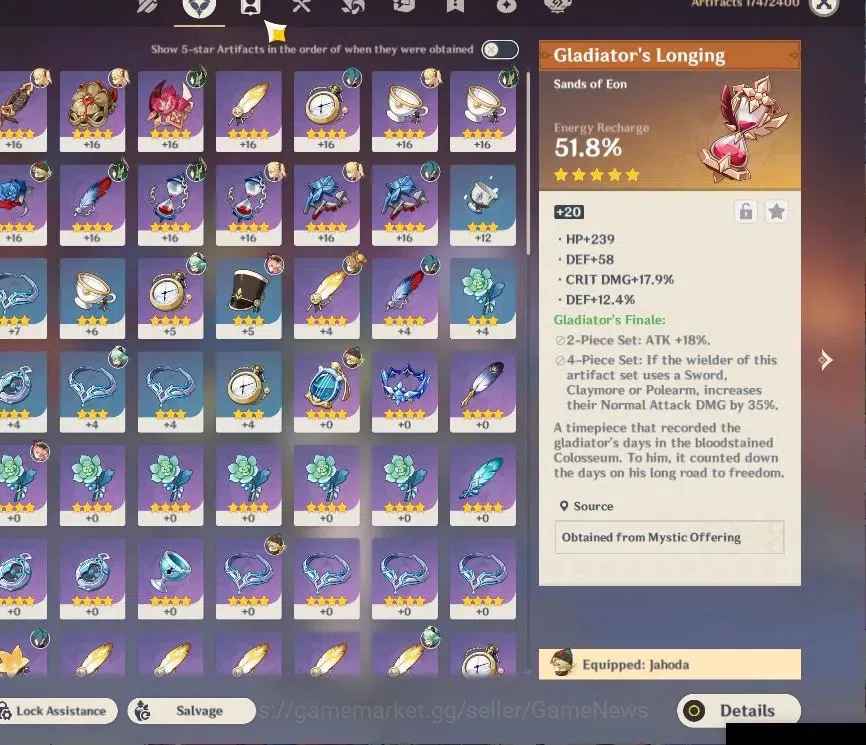 Genshin Impact Accounts ASIA|Starter|AR 25|1 Limited+2(*5Weapon)| Nefer+si image 5