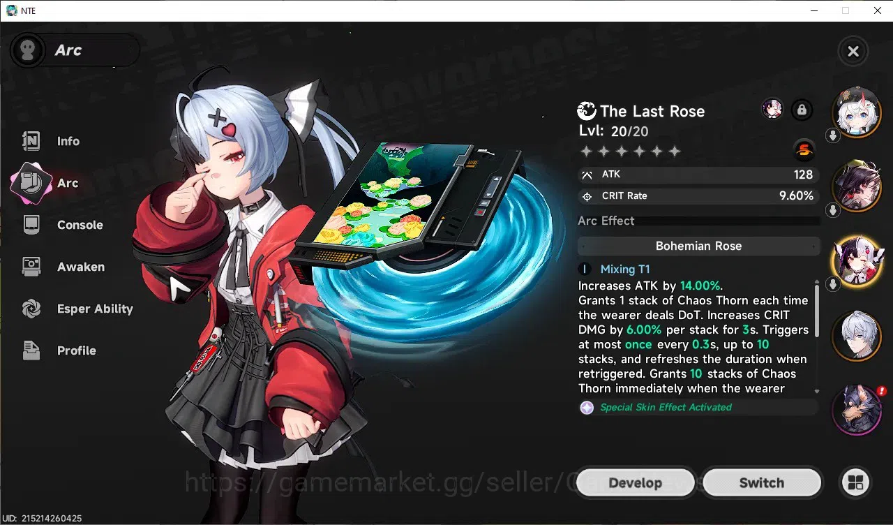 Neverness to Everness Accounts GLOBAL SEA|HL 3|3 SSR (Lacrimosa+Sign,Hotori),Saki image 2
