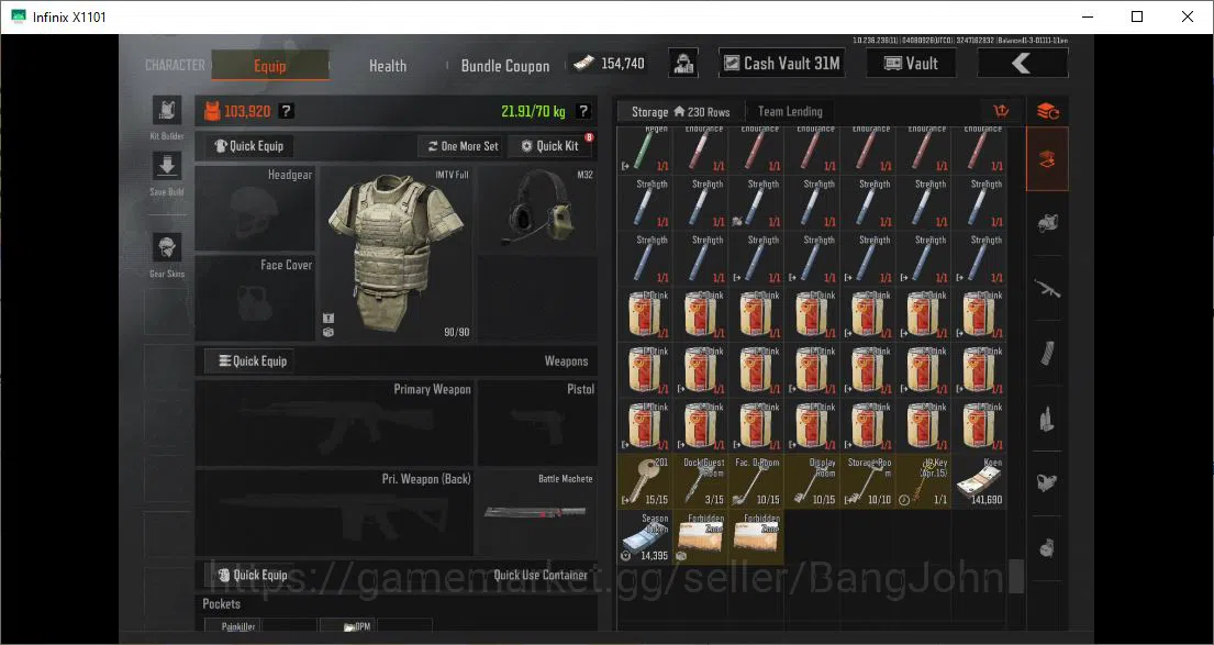 Arena Breakout Accounts Others MOBILE | LVL 30 |SV 59,4 M|CV 31,4 m|weapon skin LR-AR1 Decree,LR AR2 KOI more detail cek SS 2