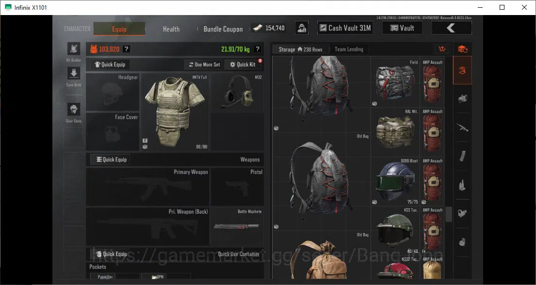 Arena Breakout Accounts Others MOBILE | LVL 30 |SV 59,4 M|CV 31,4 m|weapon skin LR-AR1 Decree,LR AR2 KOI more detail cek SS 5