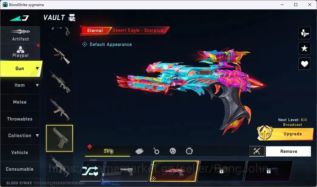 Blood Strike Accounts ASIA | ETERNAL: Desert Eagle | 2 TR GUN | 1 7DS GU image 2
