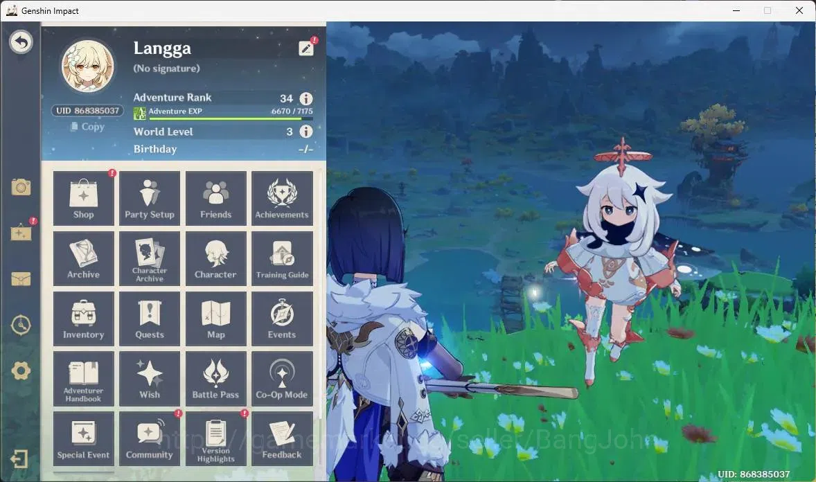 Genshin Impact Accounts ASIA | AR 34 | 4 Limit | 4 Char Standar | Yelan, S image 15