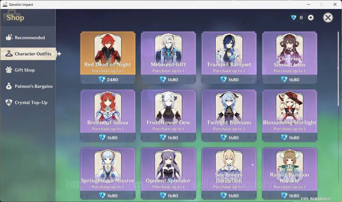 Genshin Impact Accounts ASIA | AR 34 | 4 Limit | 4 Char Standar | Yelan, S image 2