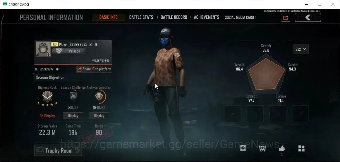 Arena Breakout Accounts MOBILE|Lv 30|SV 22,3M|CV 16M|3 Set Skin|QS AKS-74U image 2