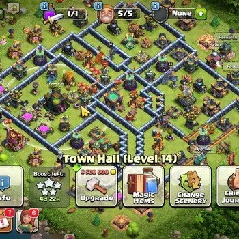 Clash of Clans Accounts Others TH 14-BH 9|LV 155|HH 8|BK 56,AQ 66,GW 44,MP 48,RC 26|BM 11,BC 15|Limited Skin|Under Age|CN
