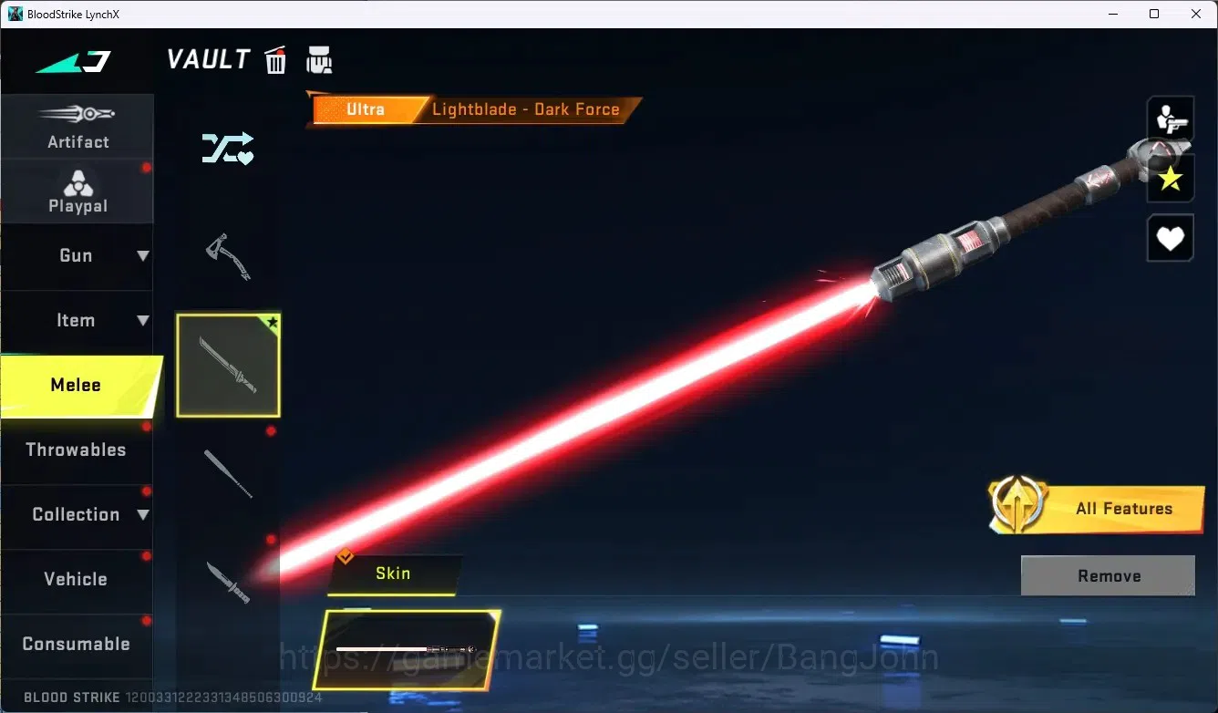 Blood Strike Accounts ASIA |Ultra Melee Lightblade-Dark Force|1 Eternal  image 16