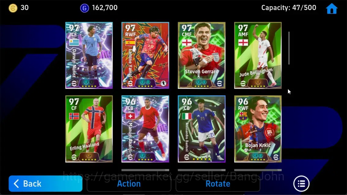eFootball Accounts Legends & Iconic Players Mobile|PW 3150|Epic Cruyff,Gerrard,Shevchenko,Raul,Krkic Etc|SHW 5