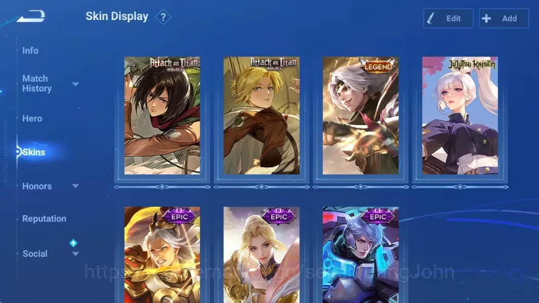 Honor of Kings Accounts Global|52H 40S|AOT [Jing(Mikasa) Mayene(Annie)]|Le image 5
