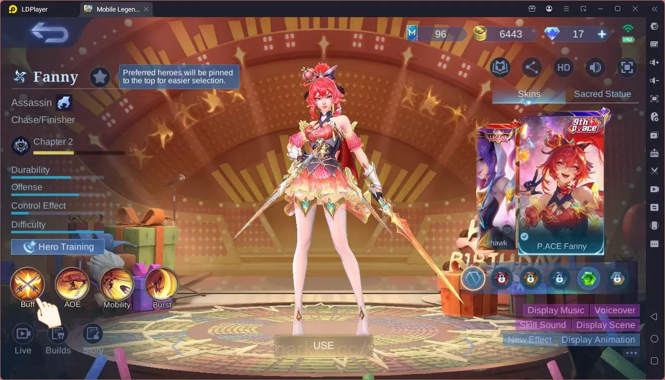 Mobile Legends: Bang Bang Accounts Global|Hero53|Skin 70|Seasoned|9th Fanny|Naruto Va image 8