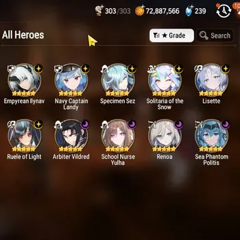 Epic Seven Accounts Starter GLOBAL UnVerif|NewEra|10 ML(Lisette,SN Yulha,Renoa,AB Vildred,etc)+Haru+Art,UP