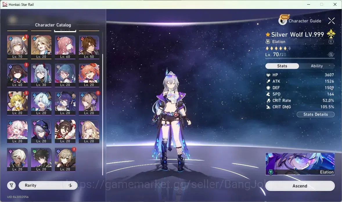 Honkai Star Rail Accounts ASIA | TL 50 | 5 LIMIT | CASTORICE | JINGLIU | SIL image 2