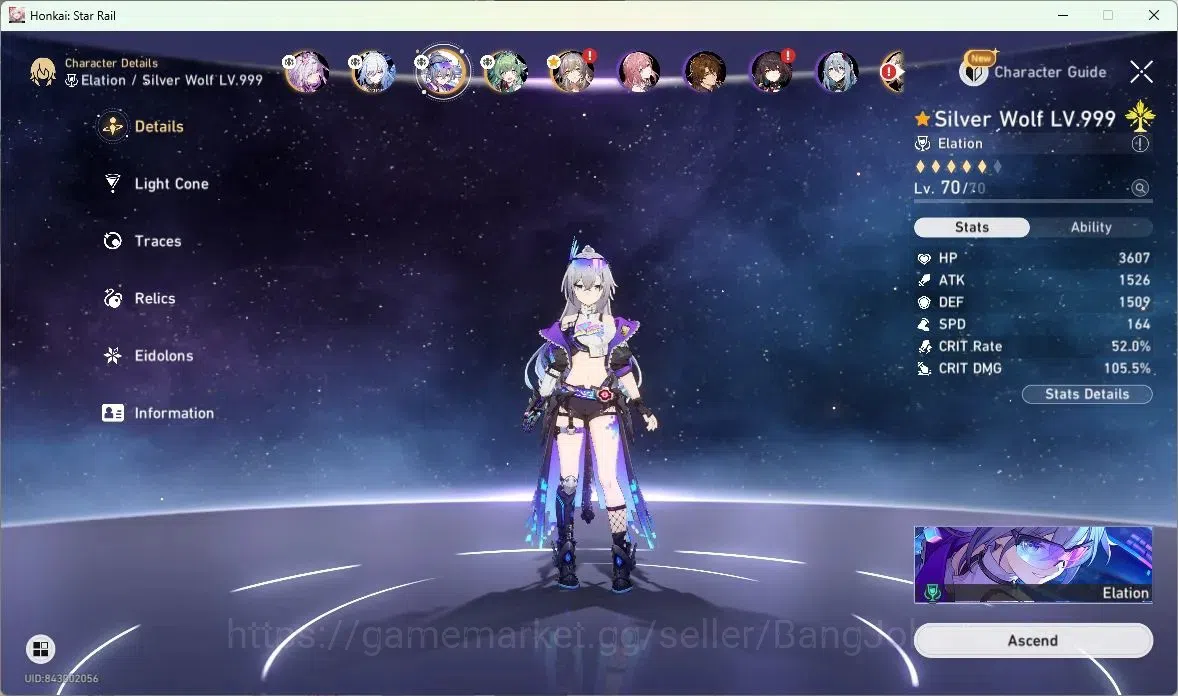 Honkai Star Rail Accounts ASIA | TL 50 | 5 LIMIT | CASTORICE | JINGLIU | SIL image 4