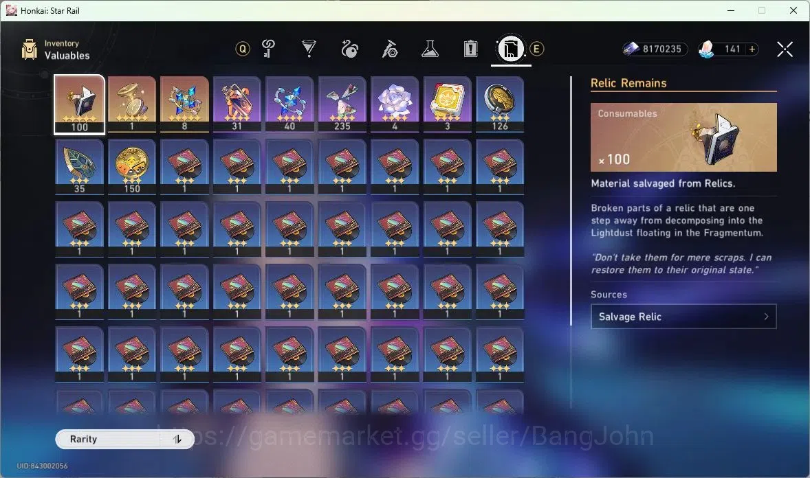 Honkai Star Rail Accounts ASIA | TL 50 | 5 LIMIT | CASTORICE | JINGLIU | SIL image 6