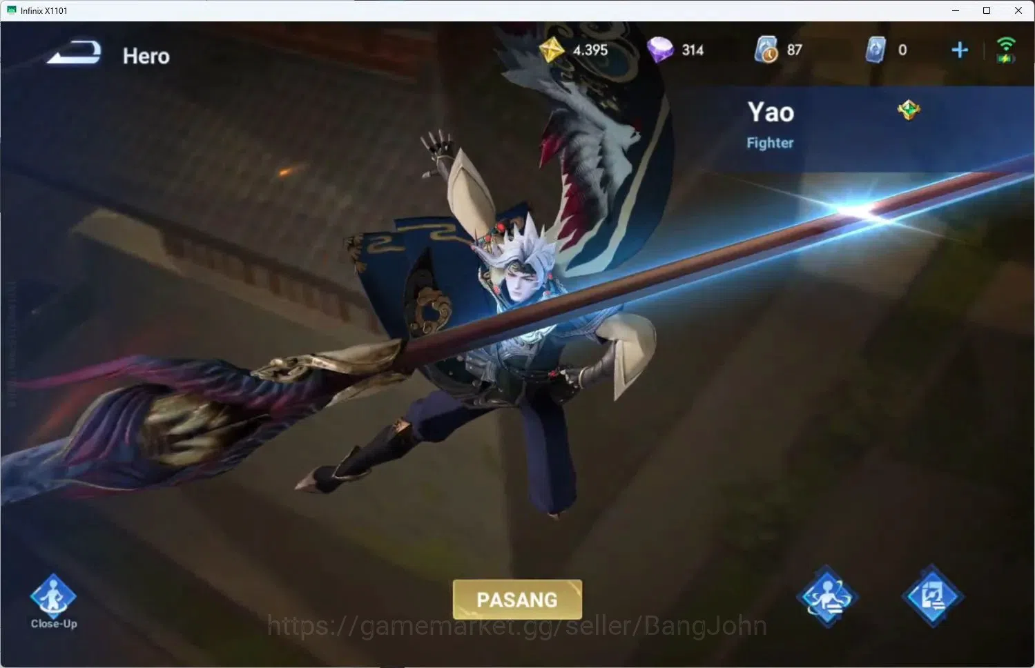 Honor of Kings Accounts Global | 40H 22S | 2 LGD (Zilong+Yao), EVENT Aldou image 4