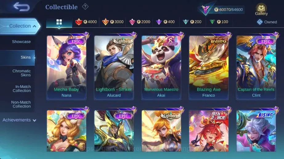 Mobile Legends: Bang Bang Accounts Global Hero 132 Skin 251|PRIME GR|LBox Irithel|ANN image 10