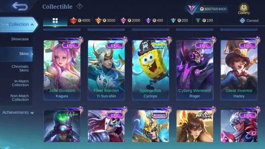 Mobile Legends: Bang Bang Accounts Global Hero 132 Skin 251|PRIME GR|LBox Irithel|ANN image 11