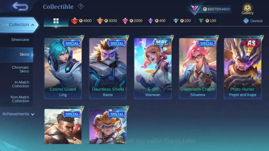 Mobile Legends: Bang Bang Accounts Global Hero 132 Skin 251|PRIME GR|LBox Irithel|ANN image 18