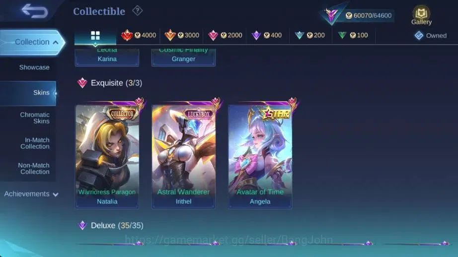 Mobile Legends: Bang Bang Accounts Global Hero 132 Skin 251|PRIME GR|LBox Irithel|ANN image 9