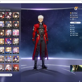 Honkai Star Rail Accounts Others Asia|TL 70|25 Limited|1 Prem Team|(Saber E1,Gilgamesh,Rin,Acheron)+Sign Archer E1,RMei