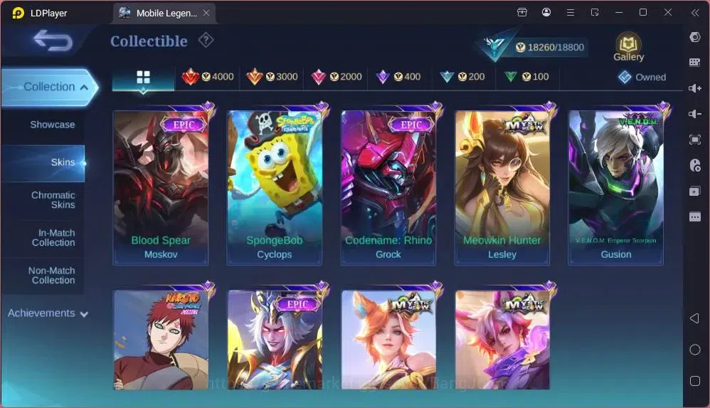 Mobile Legends: Bang Bang Accounts Global |Hero 83|Skin 103|Seasoned|Spongebob Cyclop image 12