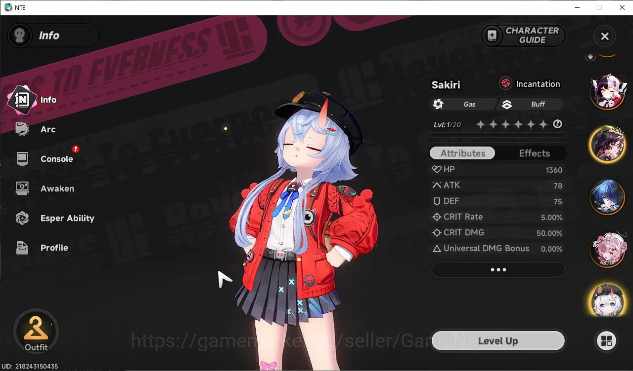 Neverness to Everness Accounts GLOBAL SEA|HL 37|TL 27|8 SSR 3 Limit Chaos,Lacrimo image 11