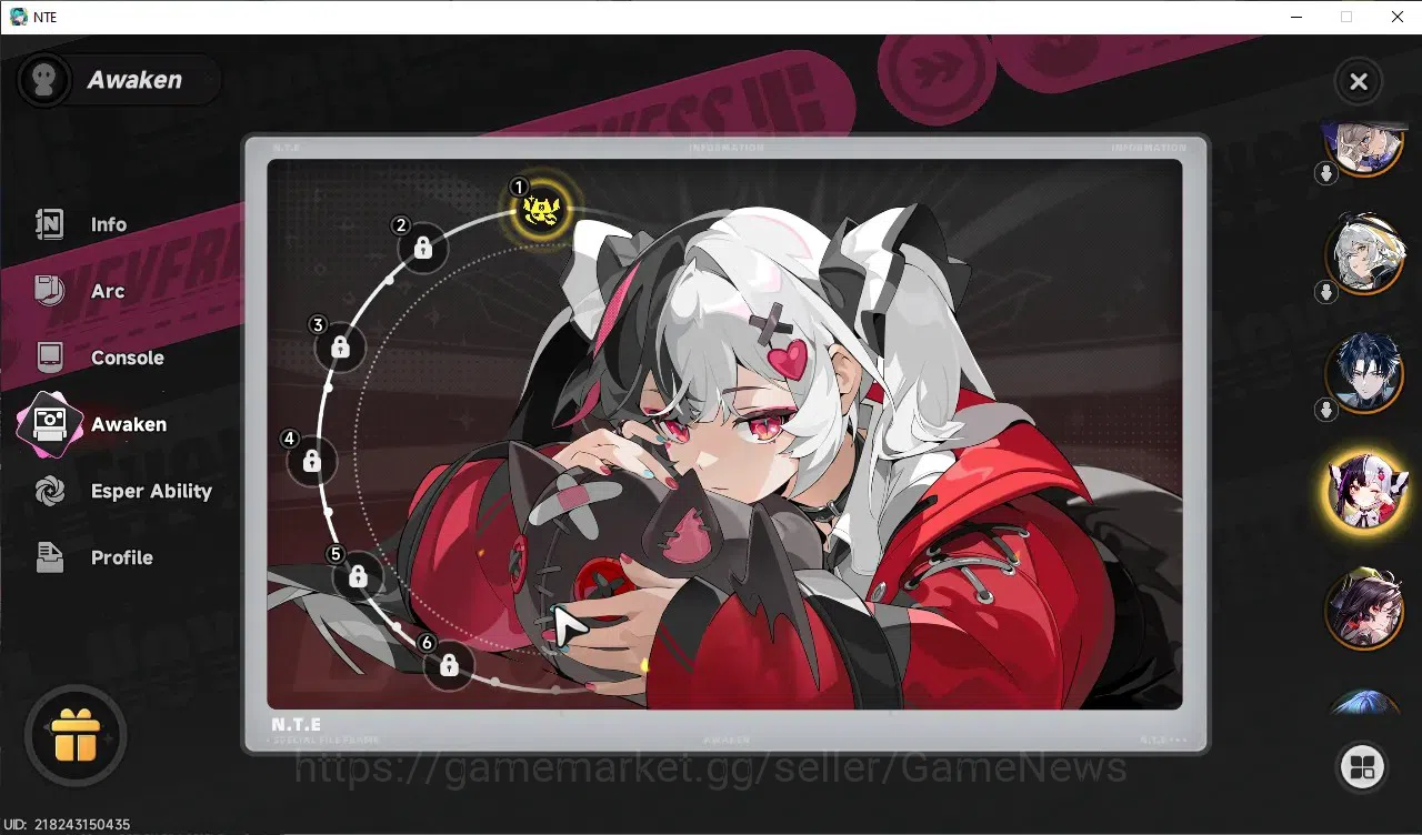 Neverness to Everness Accounts GLOBAL SEA|HL 37|TL 27|8 SSR 3 Limit Chaos,Lacrimo image 4