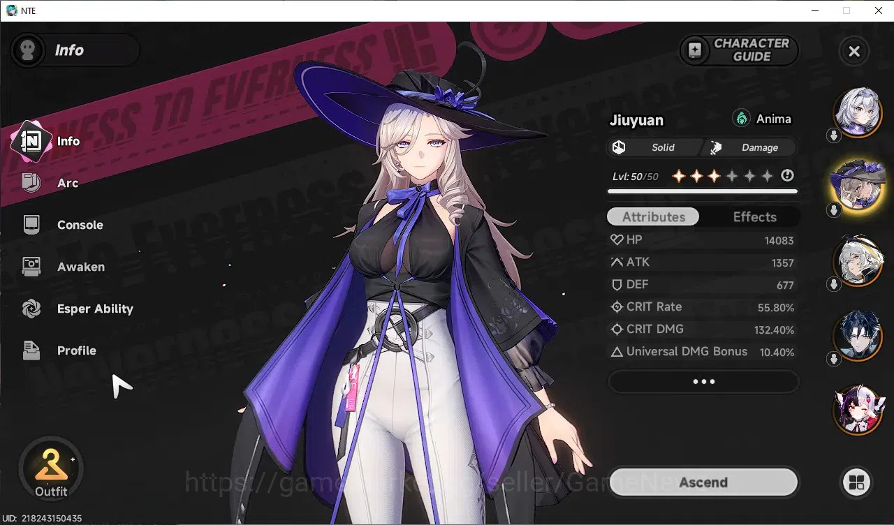Neverness to Everness Accounts GLOBAL SEA|HL 37|TL 27|8 SSR 3 Limit Chaos,Lacrimo image 6