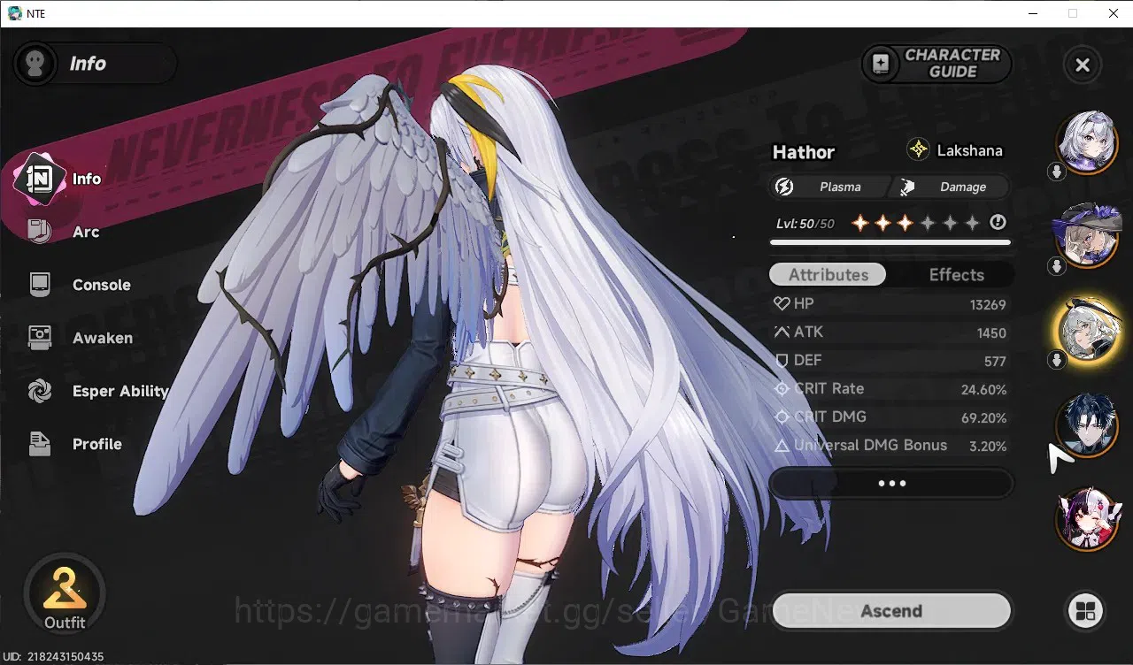 Neverness to Everness Accounts GLOBAL SEA|HL 37|TL 27|8 SSR 3 Limit Chaos,Lacrimo image 7