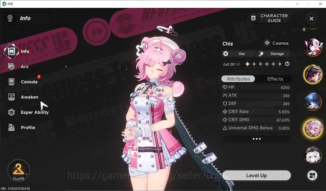 Neverness to Everness Accounts GLOBAL SEA|HL 37|TL 27|8 SSR 3 Limit Chaos,Lacrimo image 9