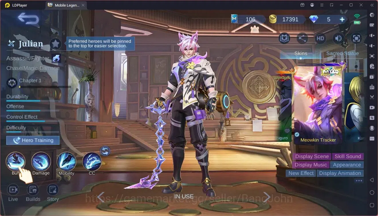 Mobile Legends: Bang Bang Accounts Global|Hero 79|Skin 149|Renowned|MetroZero Ixia|KO image 1