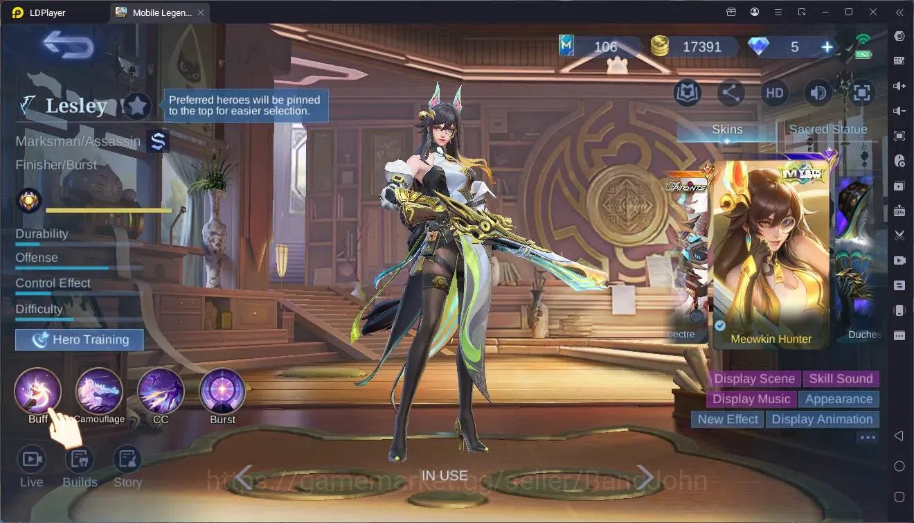 Mobile Legends: Bang Bang Accounts Global|Hero 79|Skin 149|Renowned|MetroZero Ixia|KO image 2