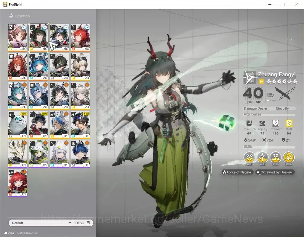 Arknights: Endfield Accounts Asia|Lv26|7SSR(Zhuang Fangyi,Tangtang,Laevatain)|8 image 2