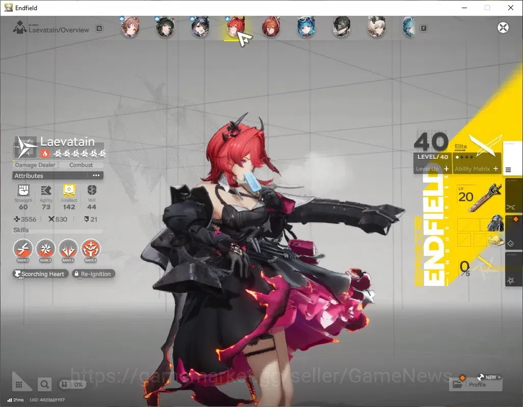Arknights: Endfield Accounts Asia|Lv26|7SSR(Zhuang Fangyi,Tangtang,Laevatain)|8 image 5