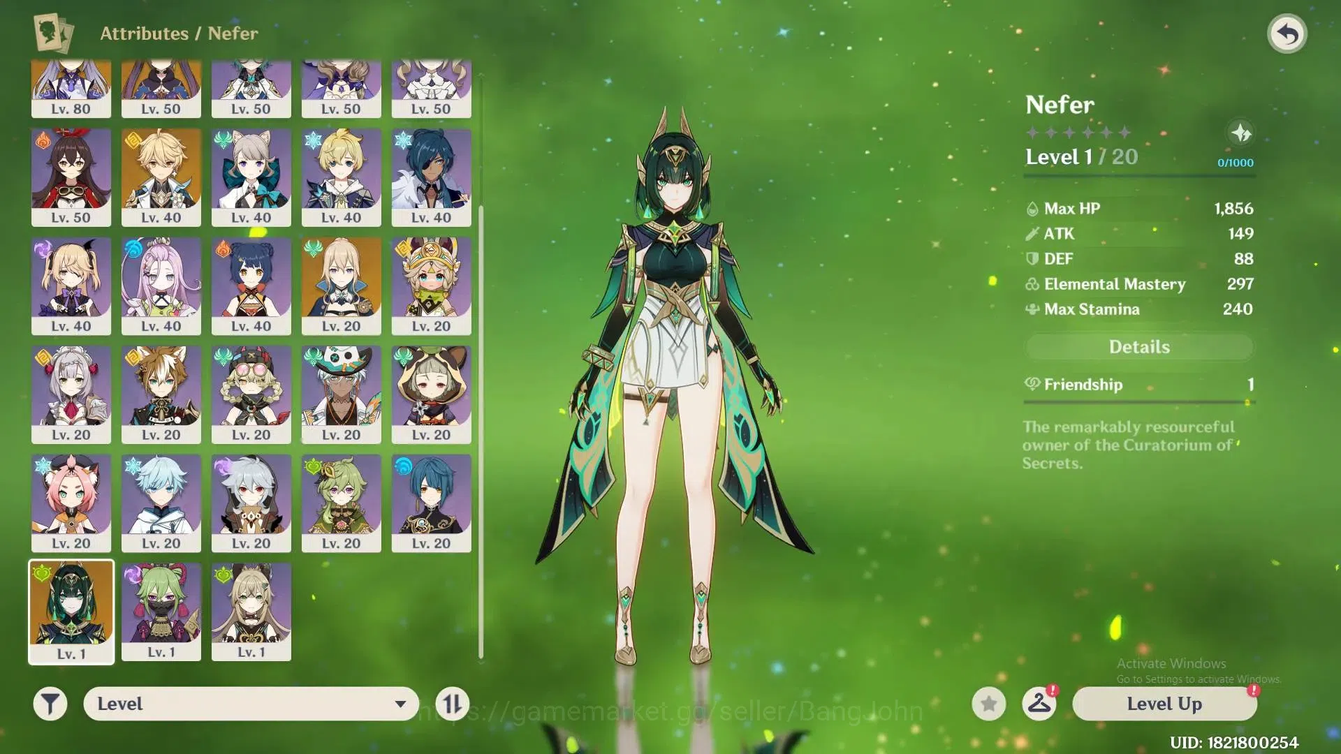 Genshin Impact Accounts ASIA | AR 54|5* char|Flins,Columbina,Linnea,Zibai, image 4