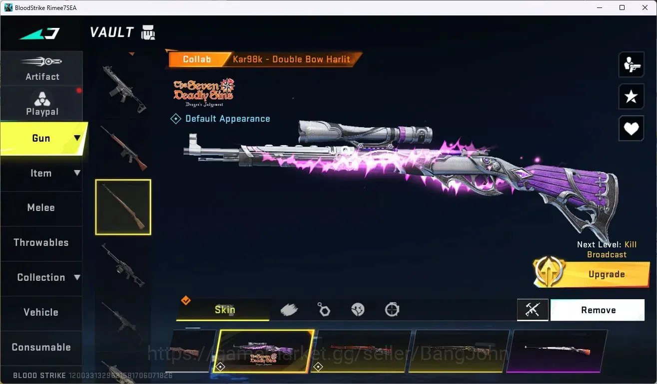 Blood Strike Accounts ASIA | 1 EVO: FAL| 1 ETERNAL | 2 AOT Guns | 1 7DS image 7
