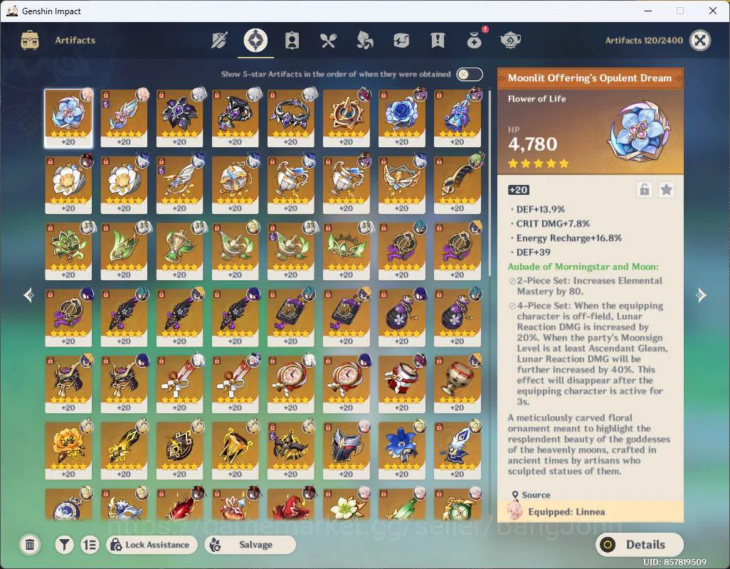 Genshin Impact Accounts ASIA|AR 57|10 limit+2sign|Zibai,Linnea,Xilonen+sig image 11