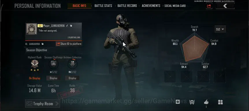 Arena Breakout Accounts MOBILE Lv30|SV 14M|CV 13M| VSS Squire | Groza Cere image 12