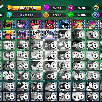 Brawl Stars Accounts 1088 Trophy|21K Bling|20 Brawlers 3 Max Lvl (Shell image 1