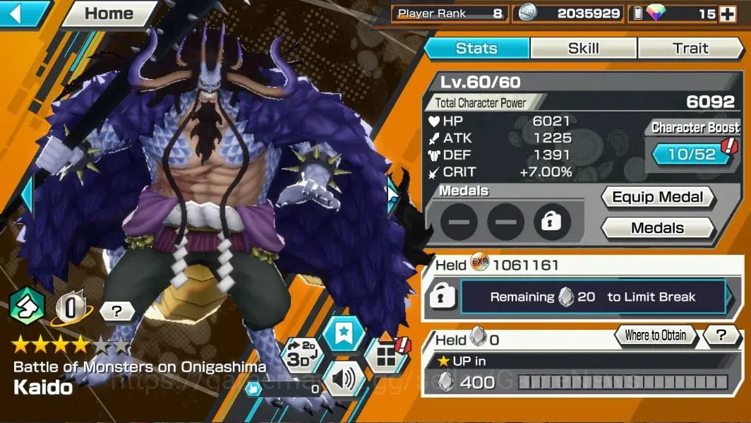 One Piece Bounty Rush Accounts Global|4EX 1MAX|T5E V.Nusjuro,TFE lUFFY,BMO Kaido, image 8
