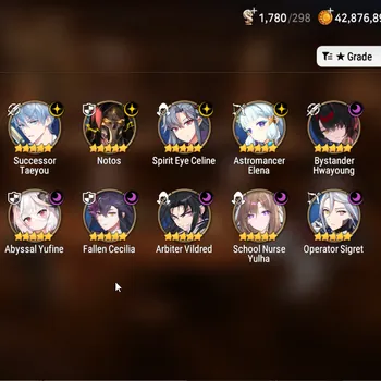 Epic Seven Accounts Mid-Tier Global UnVerif|MoR 51|15ML(NOTOS,SNYulha,ArbiterV,Renoa,DP Aria, Etc)+Aram,Haru,Hecate,ArgentWH