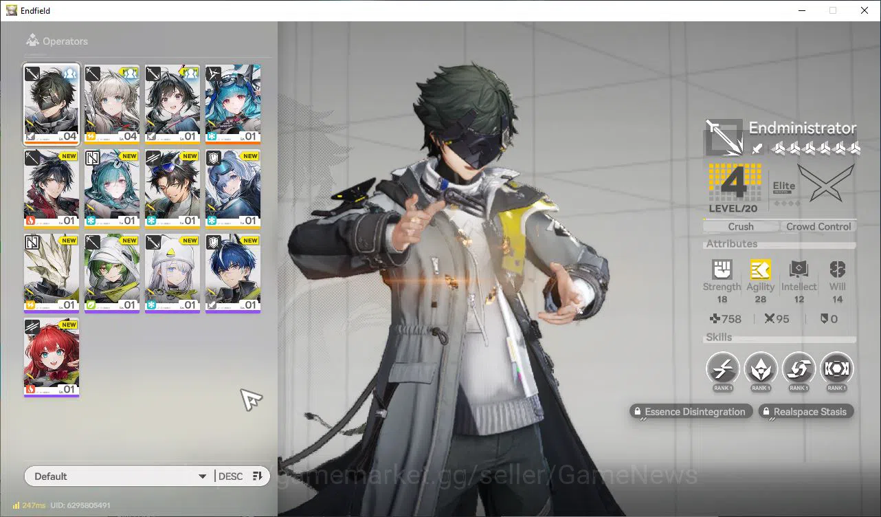 Arknights: Endfield Accounts NA/EU Lv2|Starter| Solo SSR Last Rite +6SR[Perlica image 2