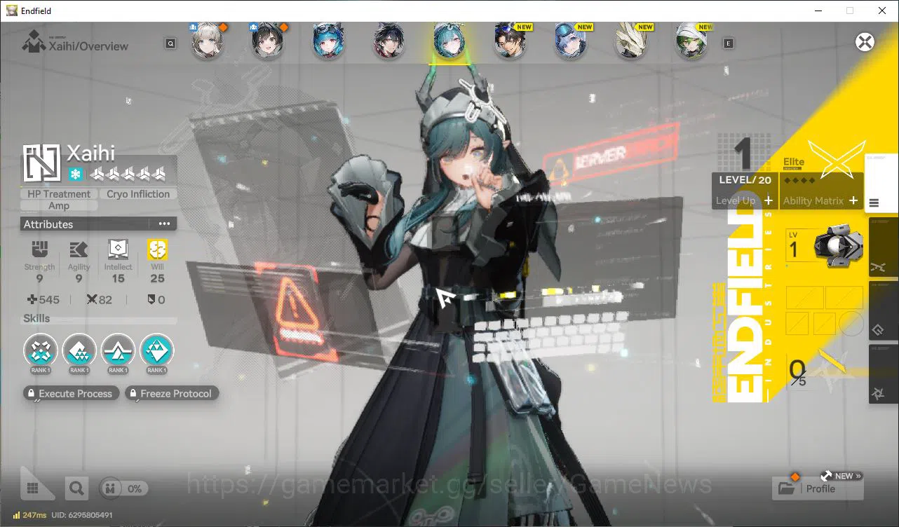 Arknights: Endfield Accounts NA/EU Lv2|Starter| Solo SSR Last Rite +6SR[Perlica image 7