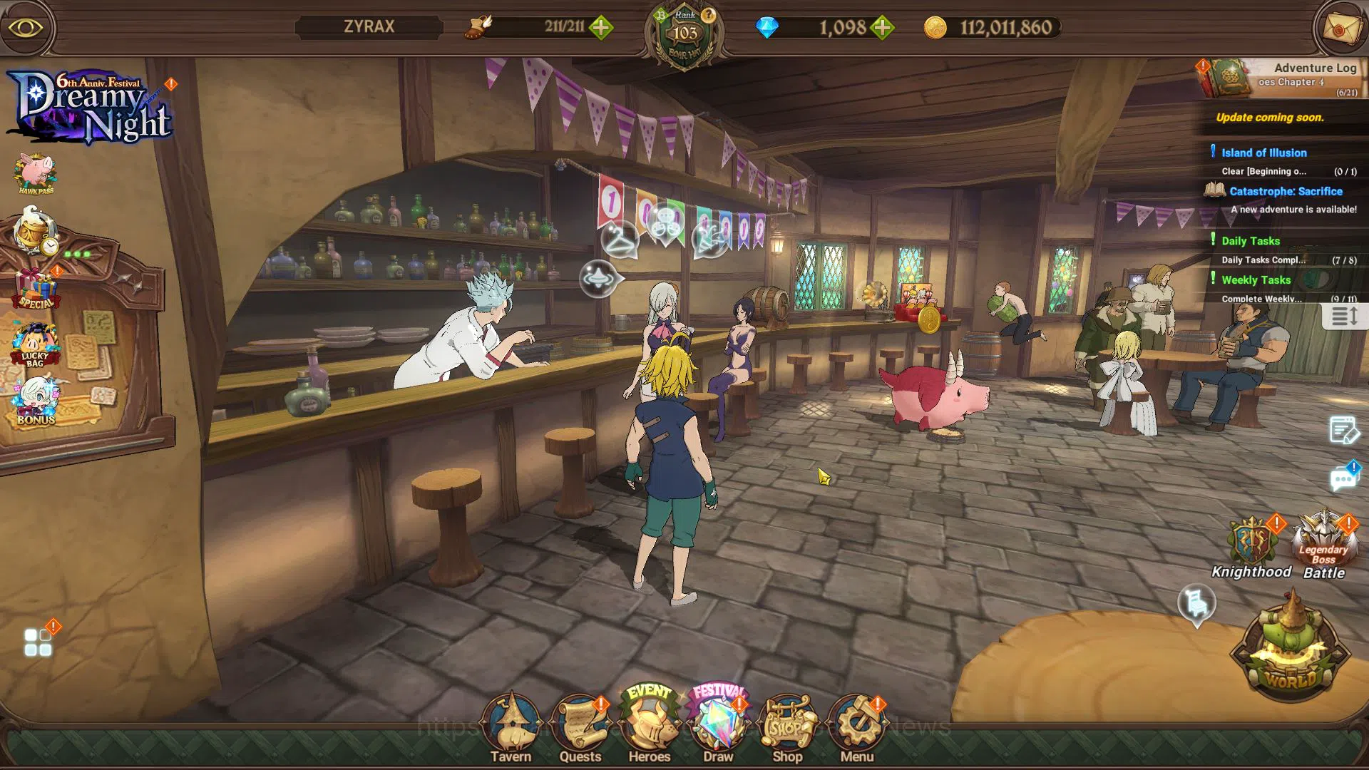 Asia|4,7M CC|30 LS+1k DM|1 LR+12 UR+Full Colab FF|Elizabeth,Salos6/6,Sabunak,Meresca,KDiane,Sho,Shinra2/6,Etc|Code Only(SDS3918) The Seven Deadly Sins: Grand Cross Midgame Asia|4,7M CC|30 LS+1k DM|1 LR+12 UR+Full Colab FF| image 1